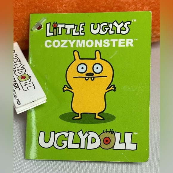 UglyDoll CozyMonster Little Uglys 8” Orange Stuffed Plush 2009 with Tags - Picture 9 of 11